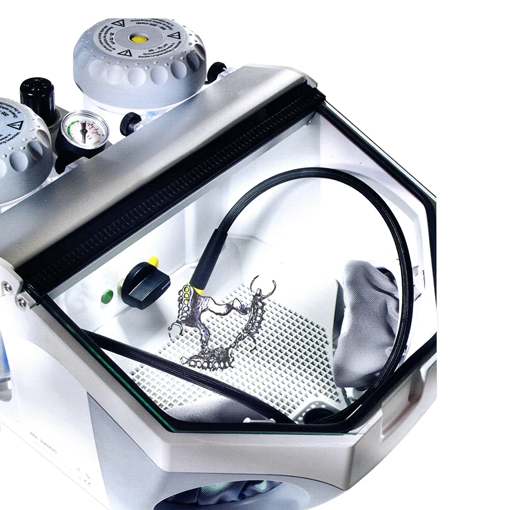 laboratory 2 can sandblasting machine, denture tooth fine sandblasting device