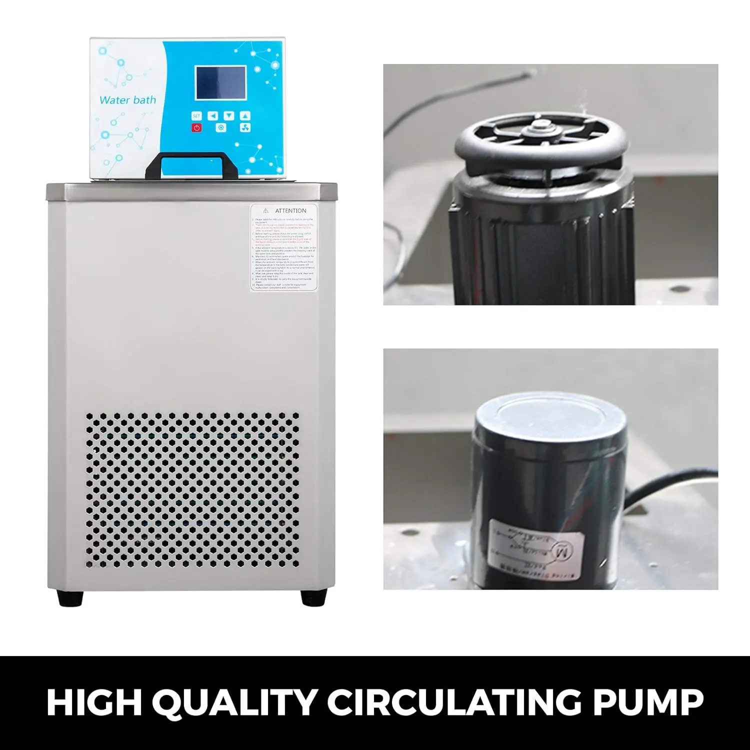 Laboratory Chiller Circulator - 6L Low Temperature Cooling Liquid Circulator Pump for Lab Water Bath & Cooling