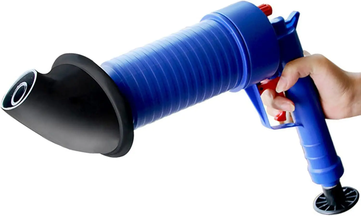 Drain  Cleaner Air Blaster Unblock Adapters 4 Suckers for Sink Toilet Easy Plumbing Solution