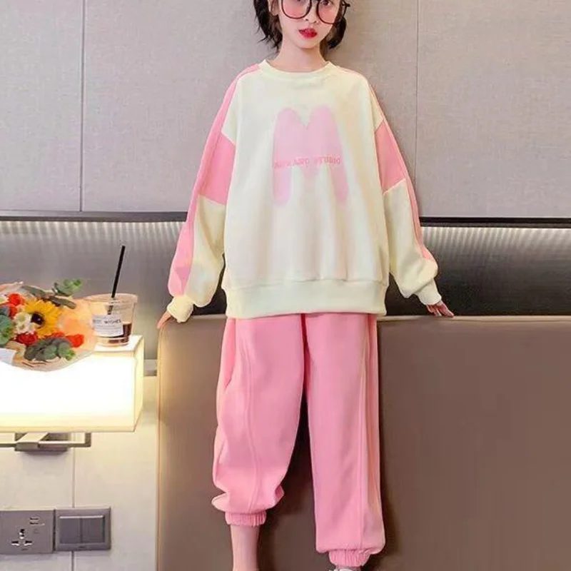 موضة 2 قطعة مجموعة ملابس الأطفال Kawaii بلايز عادية فتاة الملابس الشتوية 2025 الفتيات في سن المراهقة من 12 14 سنة الأولاد الخريف #6