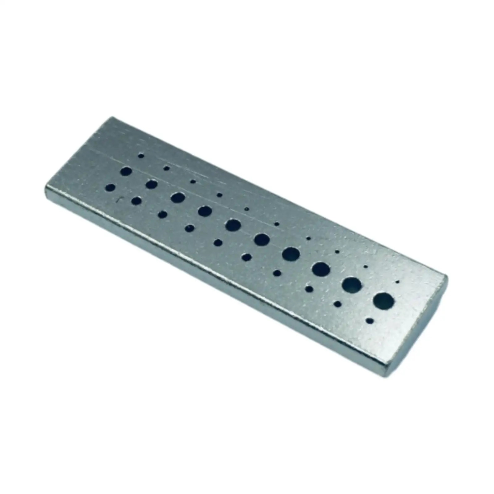 30 Holes Riveting Stake Watch Staking Tool Compact Metal Punching Block for Watchmaker Bracelet Installation