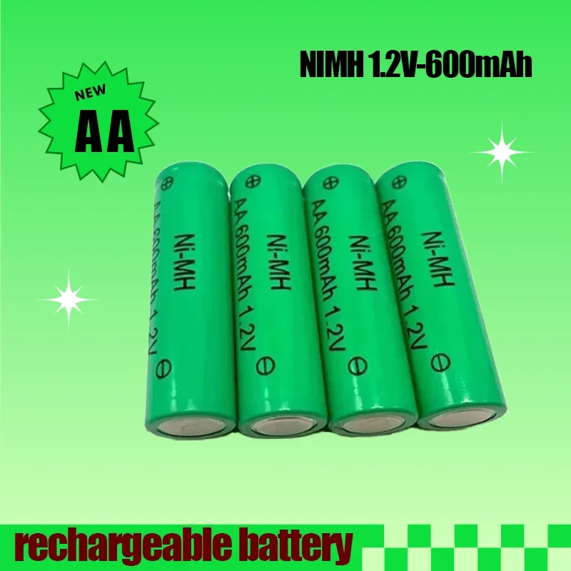 AA 1.2V 600mAh NiMH Rechargeable Battery for Electric Toothbrush Flashlight Mouse Watch Toy Watch AA Battery