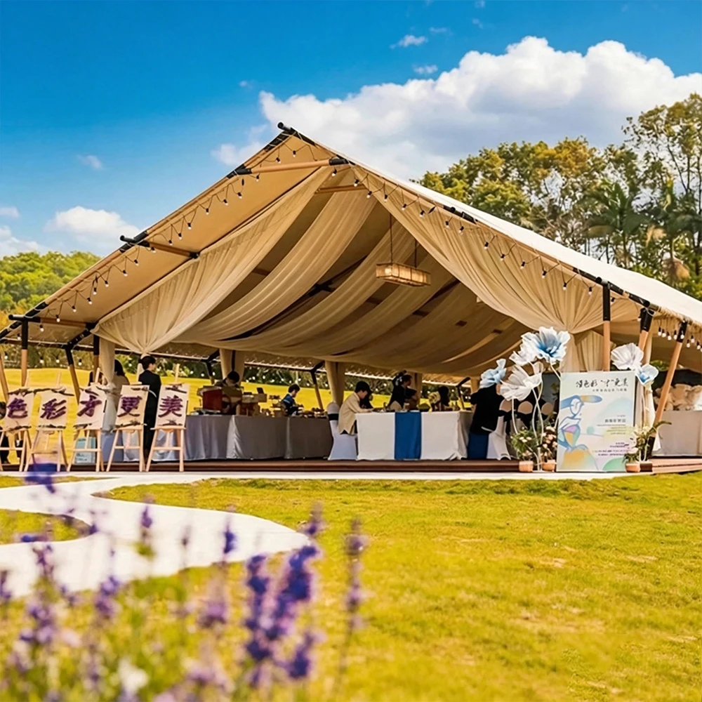 Luxury Wedding Event Tent Outdoor Marquee Tent Aluminum Frame Party Tent for Garden Banquet Exhibition Custom Size