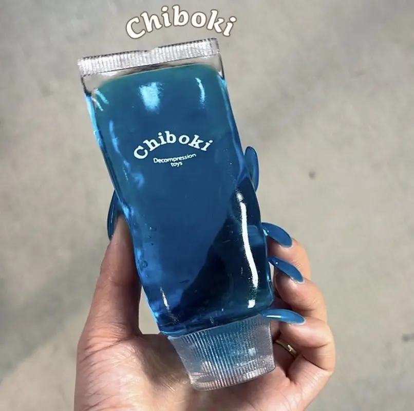 Chiboki Jam Toothpaste Shaped Squishy Decompression Toy Malleable No Rebound Vaseline Texture Squeeze Adult Stress Relief