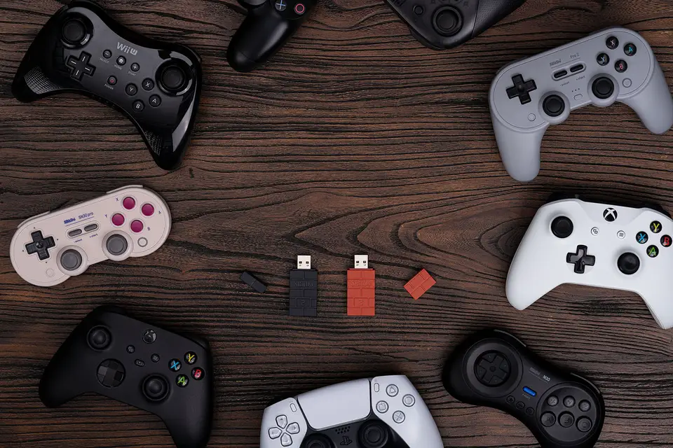 مستقبل محول بلوتوث لاسلكي 8BitDo USB لـ Nintendo Switch 2 وويندوز وماك وPS1 وXbox one وPS4 وPS5 وSwitch Pro Controller - 5