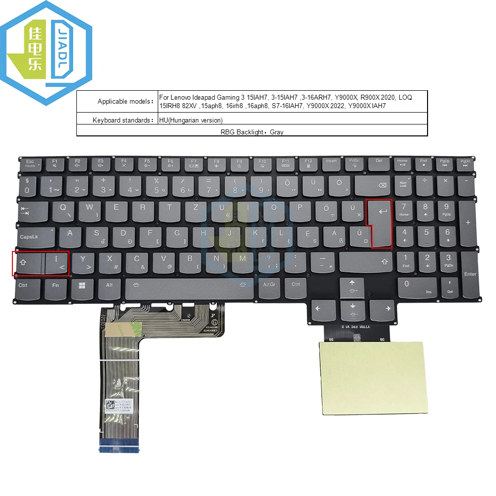 Imagem -05 - Teclado Retroiluminado Rgb para Lenovo Legion Tcheco Eua Reino Unido ti Tcheco Tcheco Tcheco Eua Português s7 16iah7 Y9000x R9000x Pt5sy Sn21f36029 2023