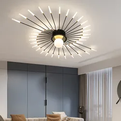 2026 New Creative firework Modern led Chandelier For Studyroom Bedroom Kitchen hall Lighting Decor Indoor Lamp Warm Home Lustre