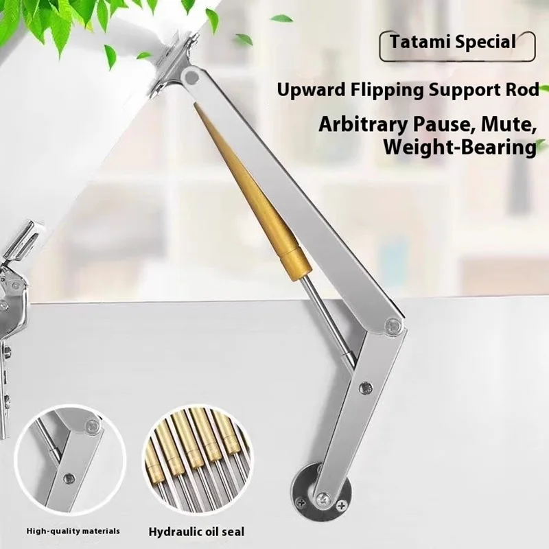 دعامات غاز شديدة التحمل 60N-200N مفصلات دعم غطاء إغلاق ناعمة أوتوماتيكية بطيئة الخفض آمنة غطاء هوائي رافع نوابض غاز