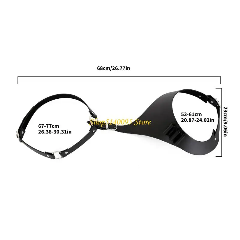 DXAE Regulowany pas na klatkę piersiową Punk Rock Clubwear Obcisły męski dodatek do kostiumu