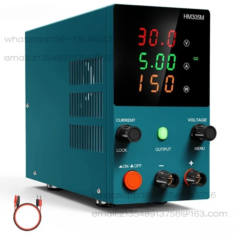 dc-regulated-power-supply-30v5a-adjustable-digital-display-mini-portable-mobile-phone-notebook-maintenance-power-supply