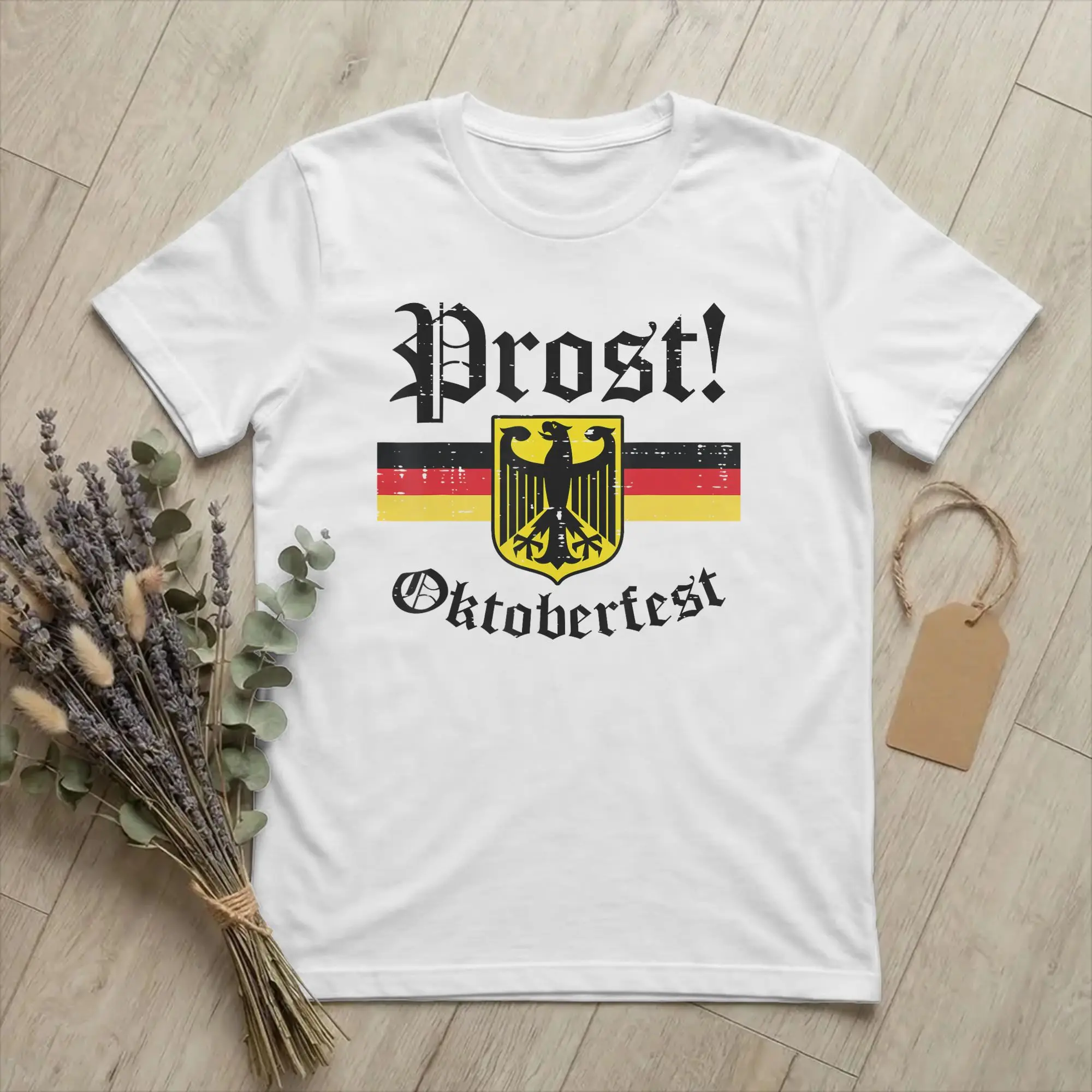 Oktoberfest Prost German Drinking Beer T Shirt Men Cotton Vintage T-Shirt O Neck Octoberfest Tee Shirt Short Sleeve merch Gift