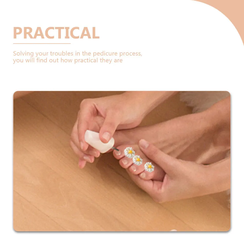 

8Pcs Soft Silicone Toe Spacers Pedicure Foot Spacer Nail Art Tools Avoid Paint Rubbing Toe Separators for Nail Polish