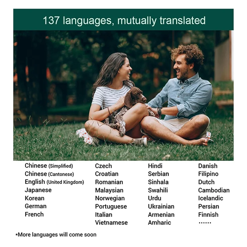 FULL-T10 Language Translator Device Real-Time 2-Way Translation With 130+ Languages Translaer For Traveling Learning Business