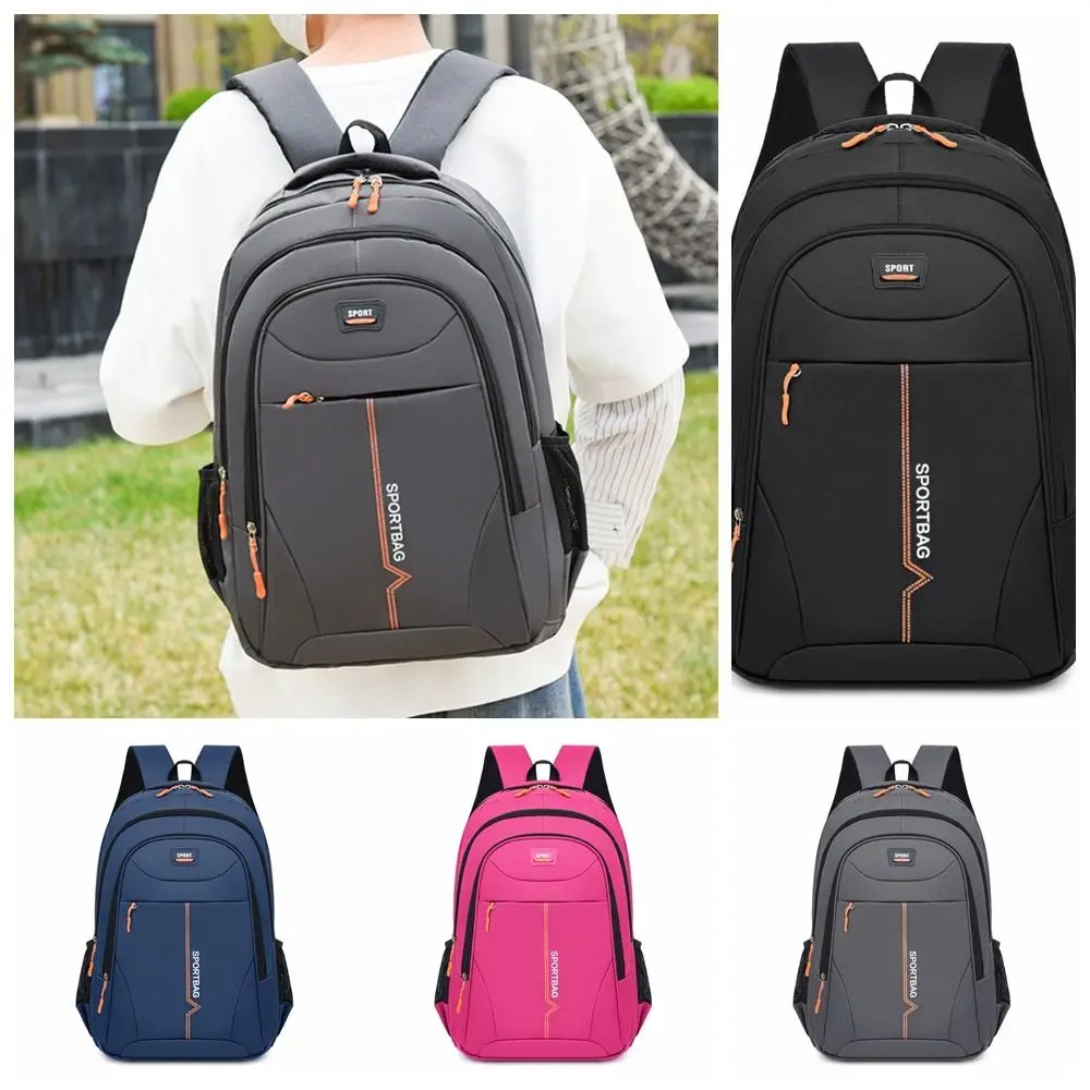 Große Kapazität Business Rucksack Reiß verschluss Polyester Outdoor Sport Tages rucksack leichte Reisetasche lässig Student Rucksack Männer