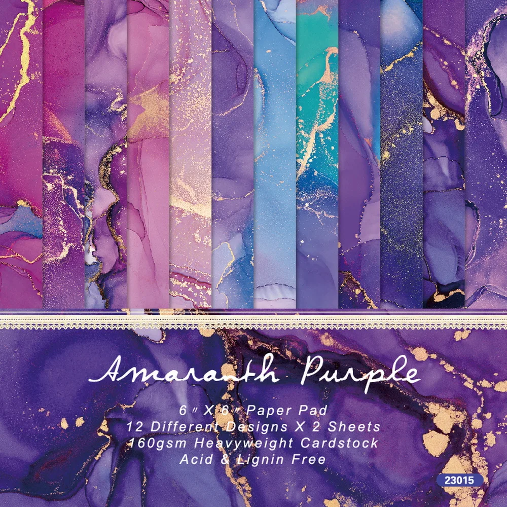 Alinacutle Amaranth Purple Paper Pack 24 sheets 6