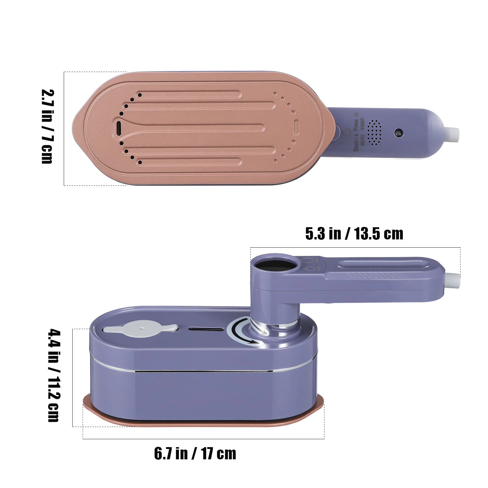 

Electric Steamer for Clothes: Portable Handheld Travel Steamer - Clothing Wrinkle Remover for Garment Steam - 110ml Water Tank