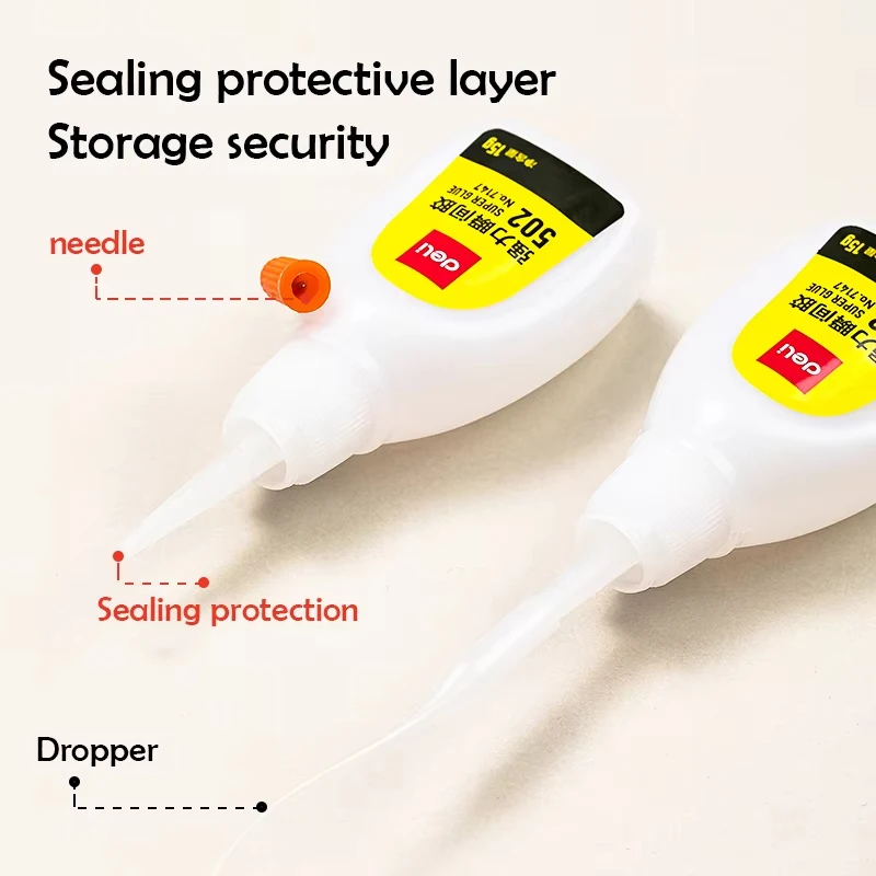 1-3pcs 502 Super Glue Instant Quick-drying Cyanoacrylate Adhesive Leather Rubber Wood Metal Strong Bond Liquid Glue Tool