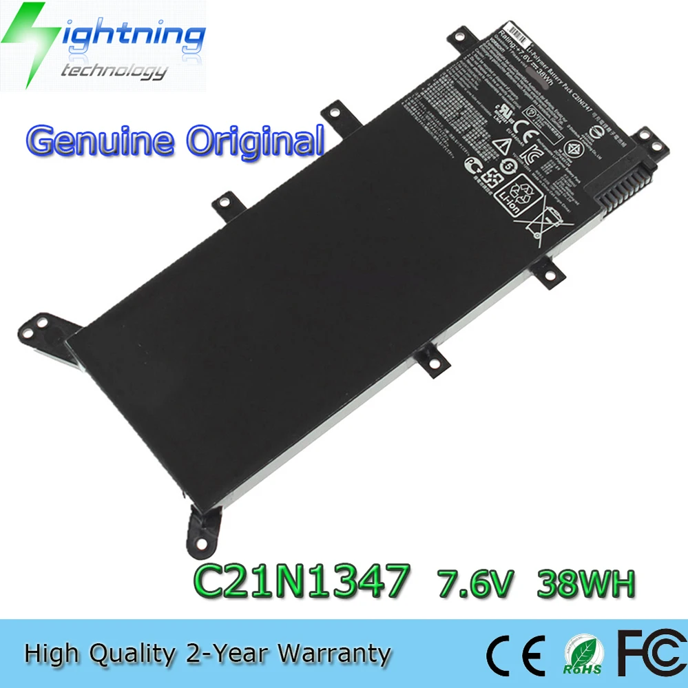 

Оригинальный аккумулятор для ноутбука C21N1347 7,5 В 37 Втч для Asus X555L VM510L VM590L A555L R556L Y583L FL5500L