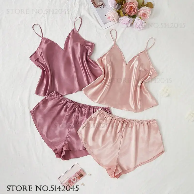 PLUS SIZE 3XL 4XL Women's Pajamas Sleepwear 2Pcs Set Sexy Suspender Lingerie Pijamas Suit Patchwork Lace Home Clothes Loungewear 2