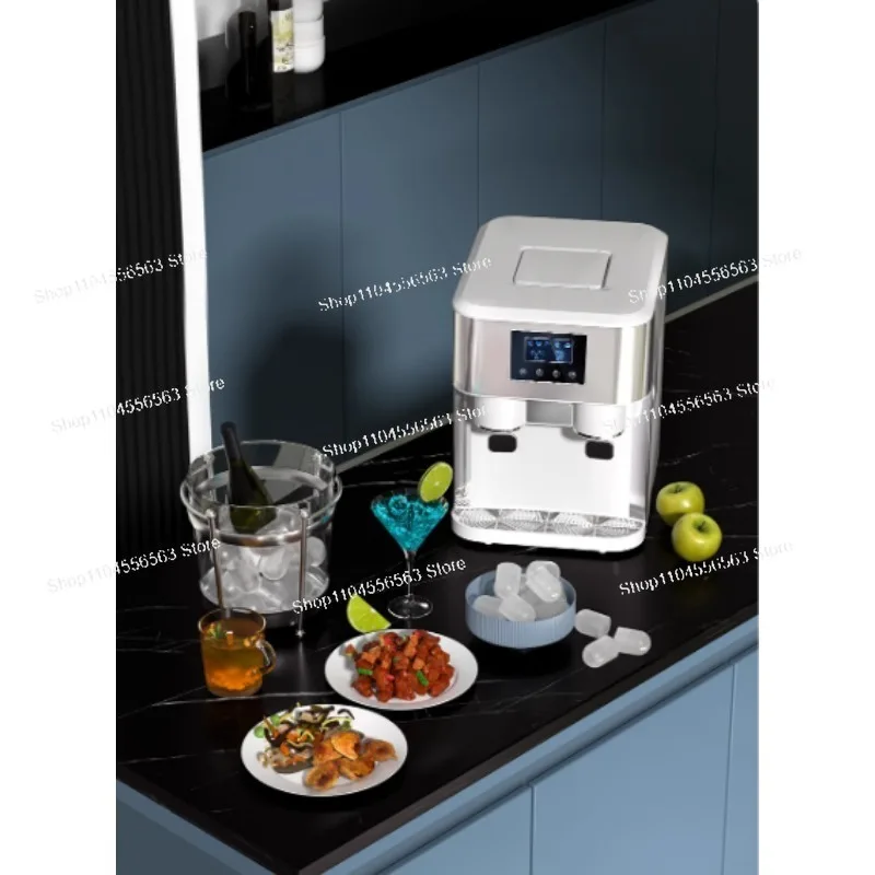 

Desktop Electric Ice Crusher with Storage Function, Compact Ice Shaver for Home & Small Business Use