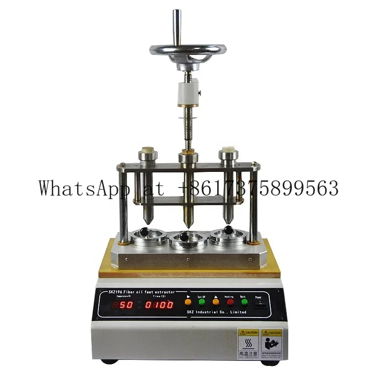 196 Oil Sample Rate Tester Fiber Oil Grease Fast Extractor Rapid Oil Extraction Apparatus for Lab