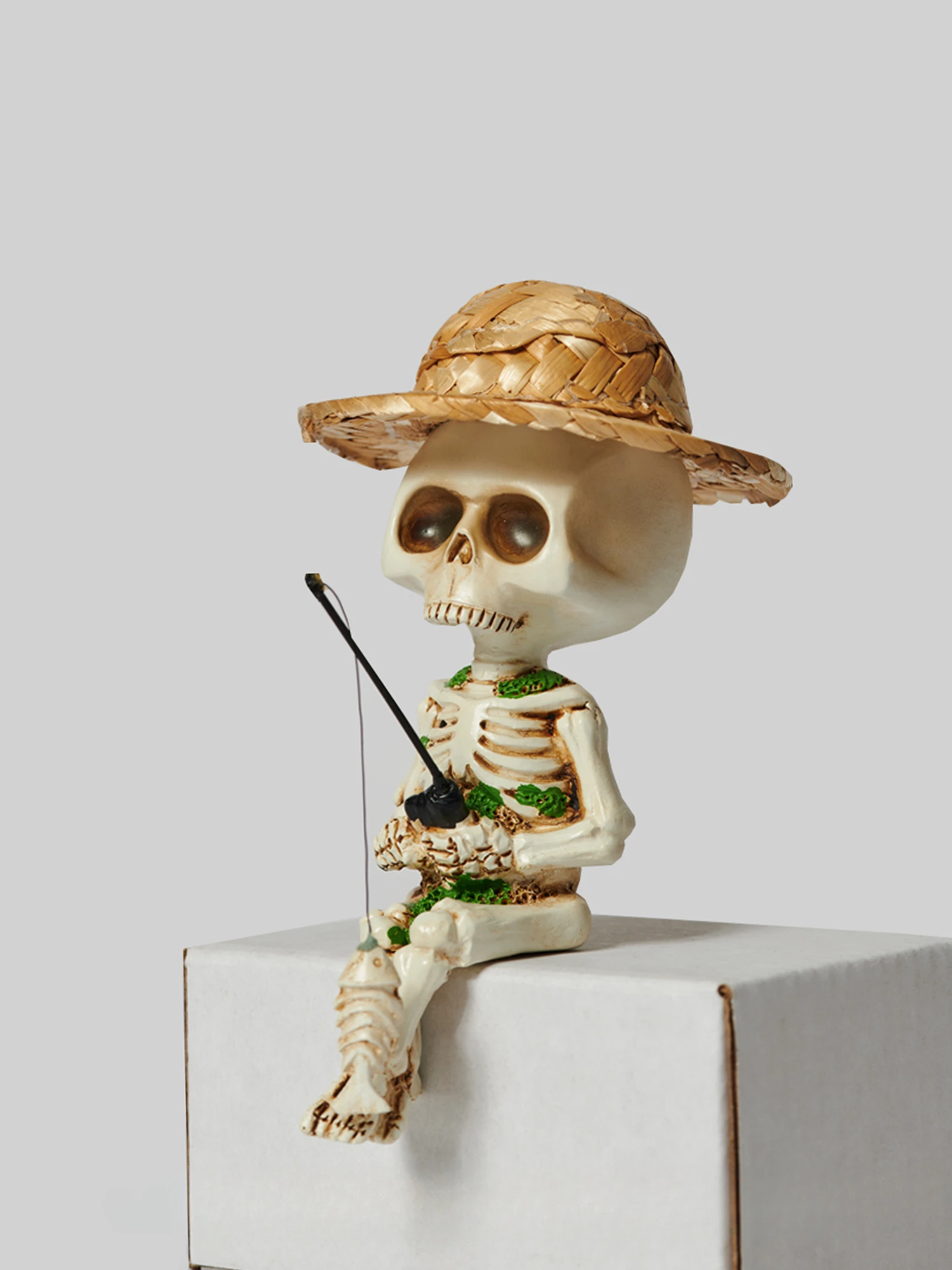

"Bored Fishing and Playing with Skeletons" Desktop Decoration Creative Funny Birthday Gift