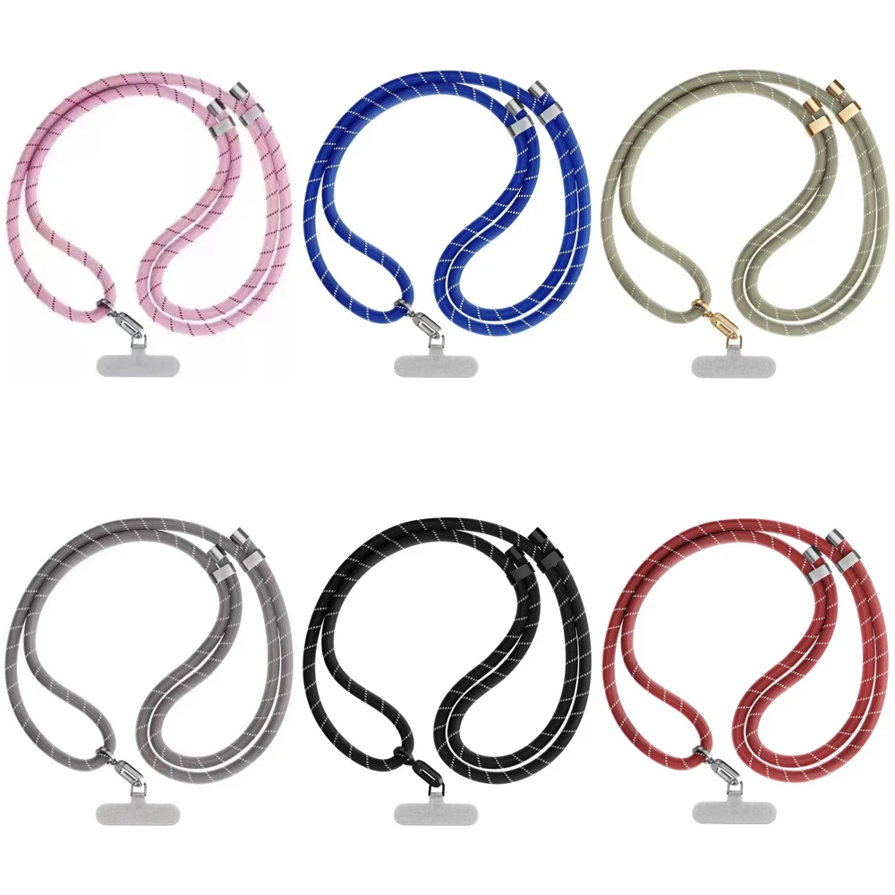 

Functional Nylon Long Chains Mobile Phone Straps for IPhone Long Lanyard Bracelet for Samsung Galaxy