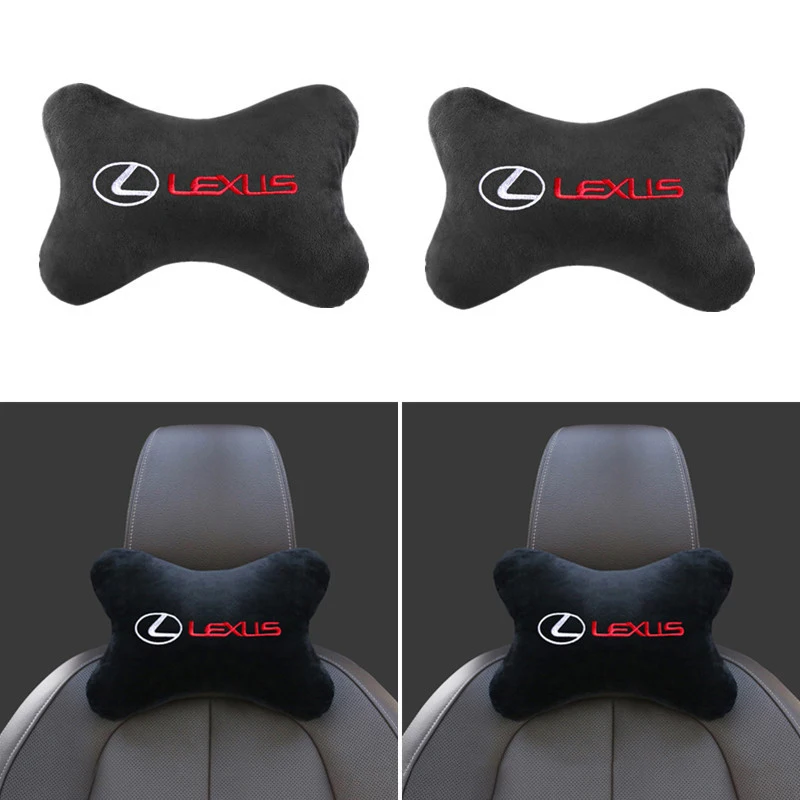 For Lexus Fsport GX470 RX330 IS250 LX570 LX600 Ct200h RX350 ES350 Car Seat Neck Pillow Lumbar Back Support Auto Headrest Cushion