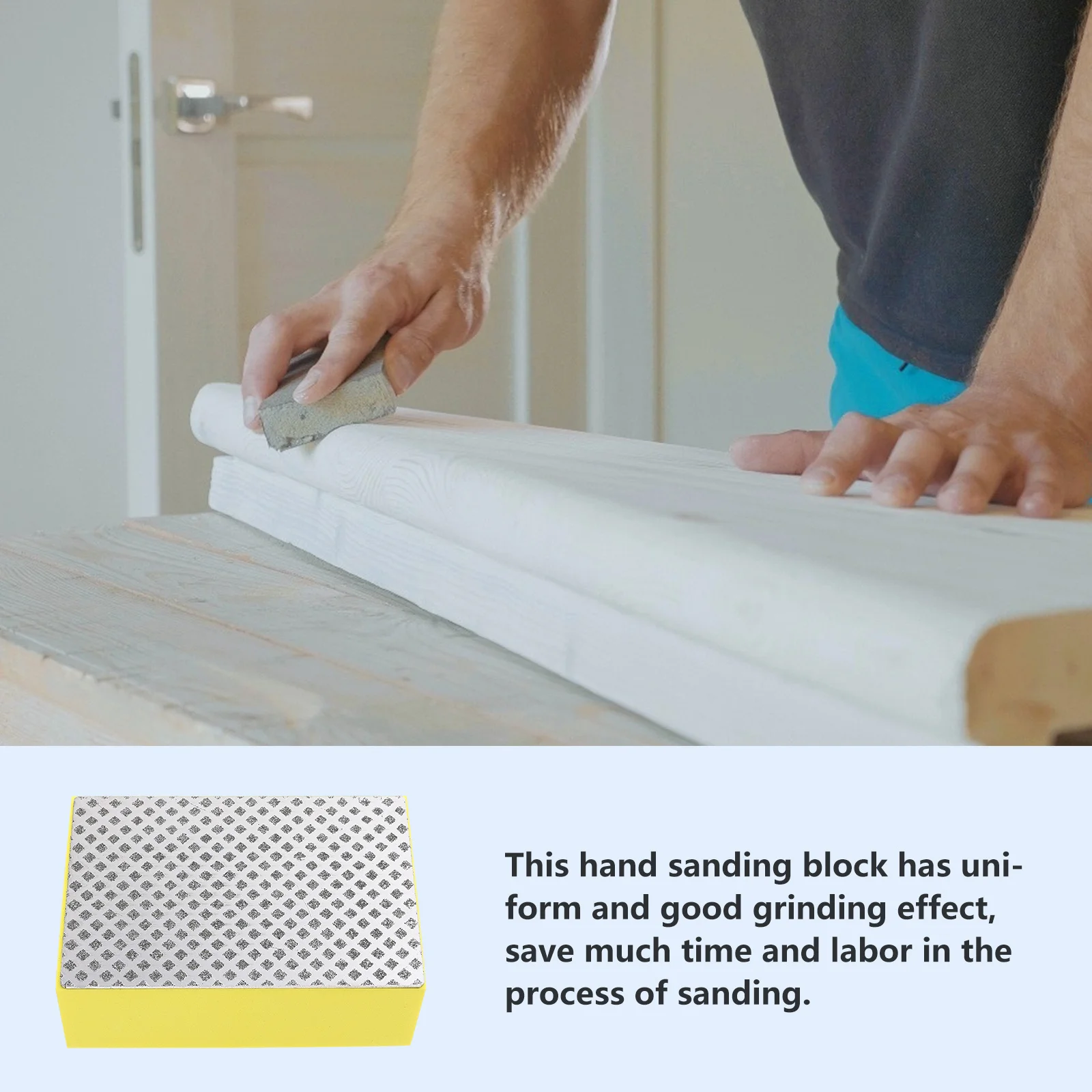 

2Pcs Diamond Hand Polishing Pads Tile Glass Sanding Blocks Portable Rhombus Pattern Polishing Tool for Tile Concrete Surface