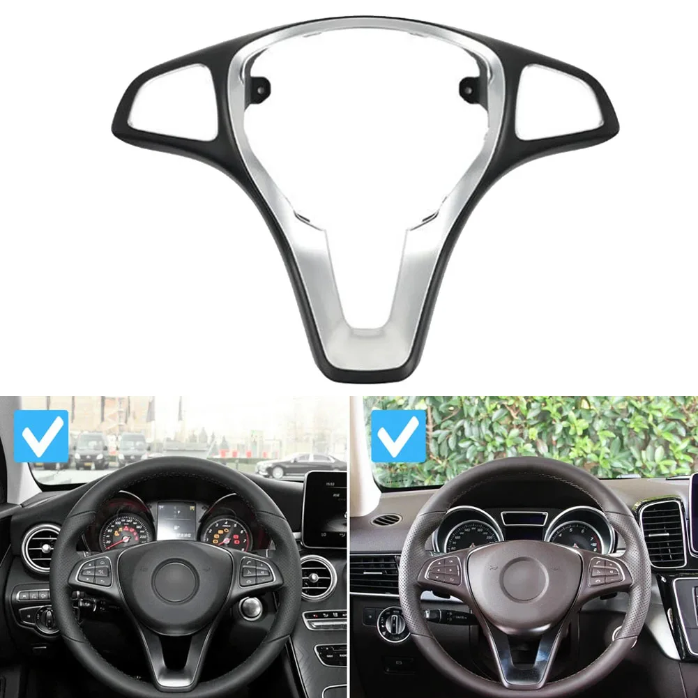 For Mercedes steering wheel cover trim CLA CLS W176 W246 W205 W117 W218 designed to improve vehicle interior seamlessly