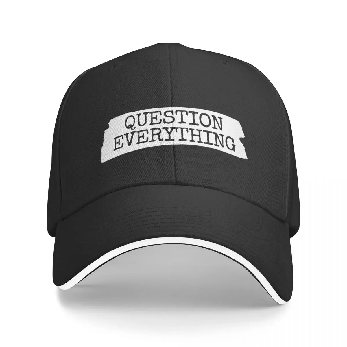 Question Everything Philosophy Baseball Cap Big Size Hat birthday derby hat Designer Hat Women Caps Men's