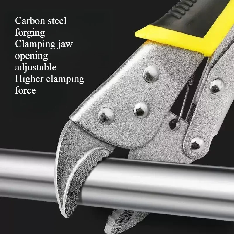 Multifunction clamp tool round mouth C-type automatic clamping flat head quick sealing fixing clamp industrial grade