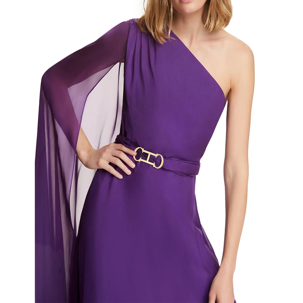 CHCH Formal Evening Dress Elegant Slant Shoulder Maxi Women Dress Christmas Evening Prom  Fashionable Banquet Party Slim Dresses