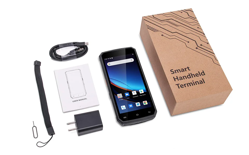 UNIWA M580S 4G Smartphone Android 10 4GB RAM+64GB ROM Industrial Rugged PDA with Barcode Scanner 8MP 3900mAh NFC Mobile Phone