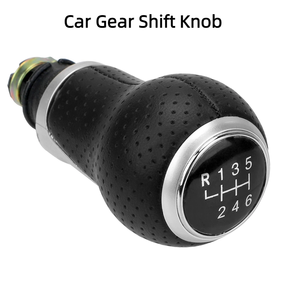 Car Gear Shift Knob For Audi A4 B6 B7 B8 A6 S4 8K A5 8T Q5 8R S Line Ibiza 6J Seat Leon Mk1 Passat Golf 5/6 Speeds 12mm