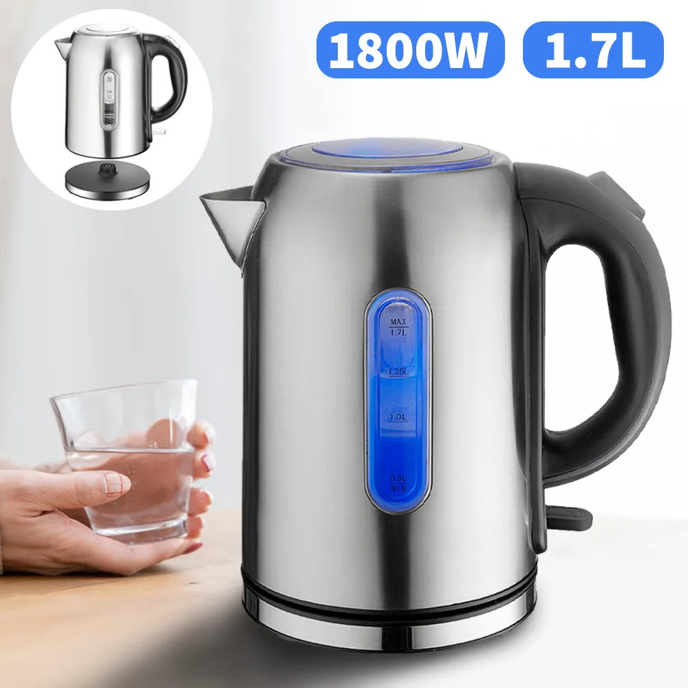 1850-2200W Electric Kettle 1.7L Electric Water Boiler Stainless Steel Electric Boiler Home Kettle Auto-off overheat protection