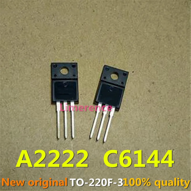 10PCS 2SA2222 2SC6144 TO220F（ 5Pair A2222 C6144 ） TO-220F  new and original IC Chipset-