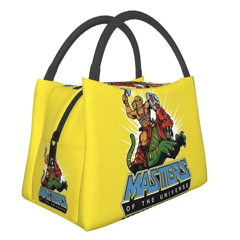 

Masters Of The Universe He-Man Portable Lunch Box for Women Multifunction Fantasy Movie Thermal Cooler Food Bag