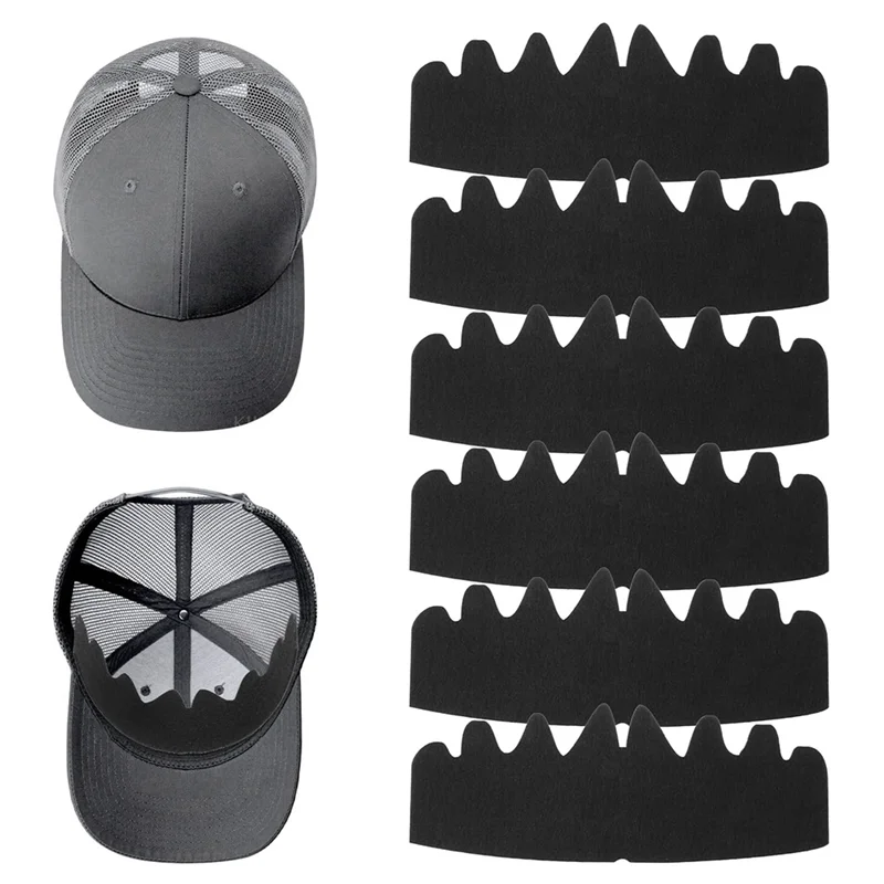 Emption!6 Pcs Baseball Caps Inserts Shapers Flexible Washable Reusable For Caps Fitted Caps Ball Sports