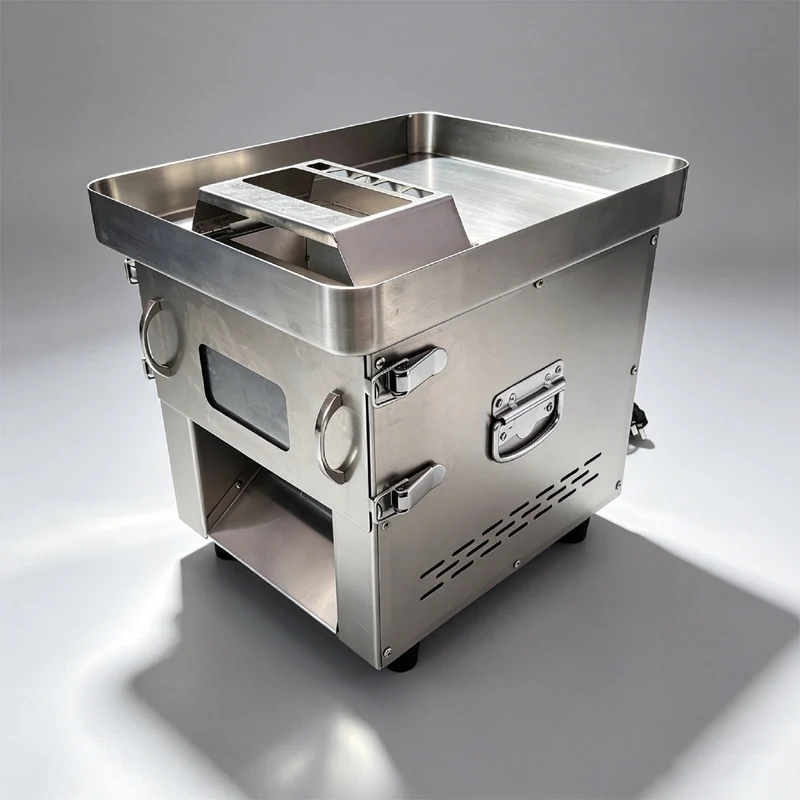 Automatic Vegetables Meat Cutting Machine Minced Meat Stainless Steel  Electric Slicer Cutting Fish Fillets Shredded Meat Slicer
