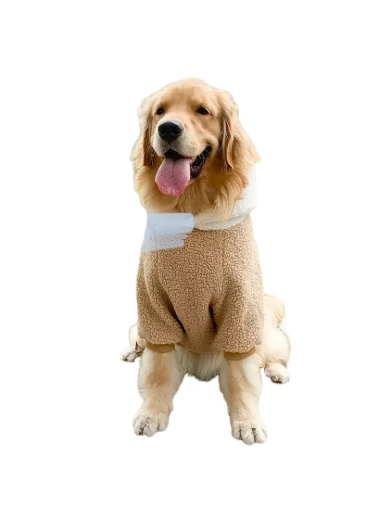 Dog Clothes Winter Golden Hair Labrador Border Collie Winter Thickened Warm Medium And Large Dog Autumn And Winter Clothes