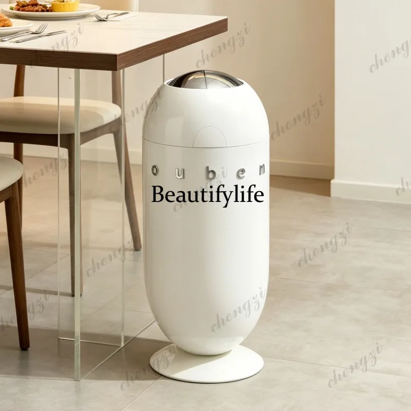 Automatic intelligent induction high trash can household living room light luxury high-end vertical large kitchen  office