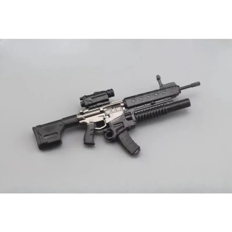 1/12 Scale PVC Multiple Styles Submachine Gun Shotgun Silencing Gun Gatling Arms Model for 6'' Action Figures Body Accessory