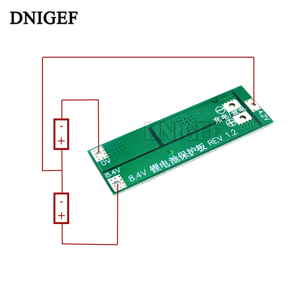 DNIGEF 2S 20A 8,4 V 18650 Lithium-Batterie BMS Board Balance Protection Board