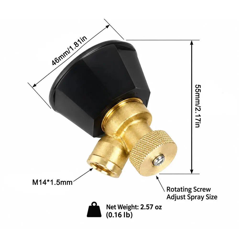 Brass/Alloy 1/4Pcs Adjustable Nozzle Agricultural Atomization Black Whirlwind Agricultural Sprinkler Head Garden Tool