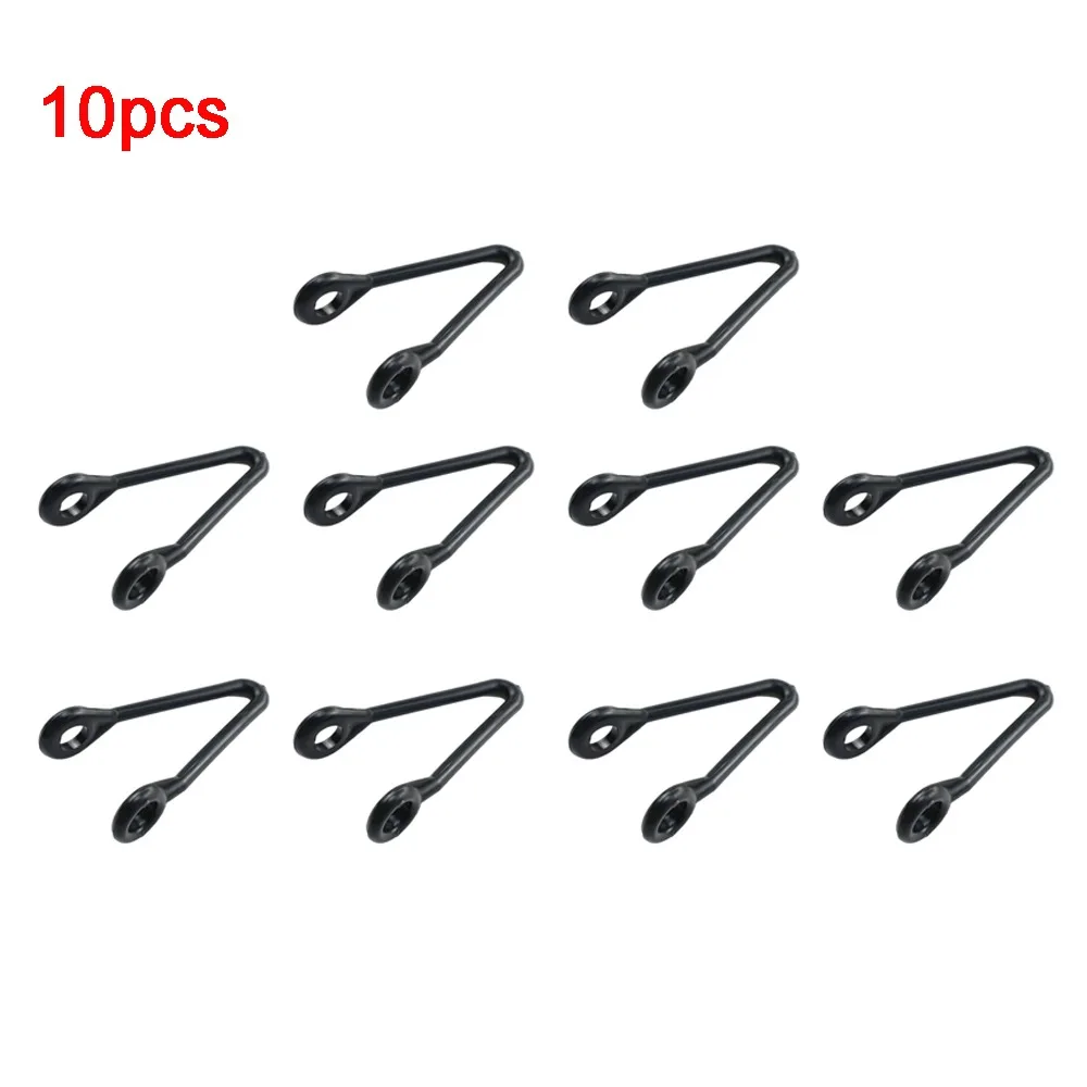 10/20pcs Plastic Misting System Connector Two Holes Design V Shaped Hanging Clip Holder Flexible Loop High Pressure Fog Machine