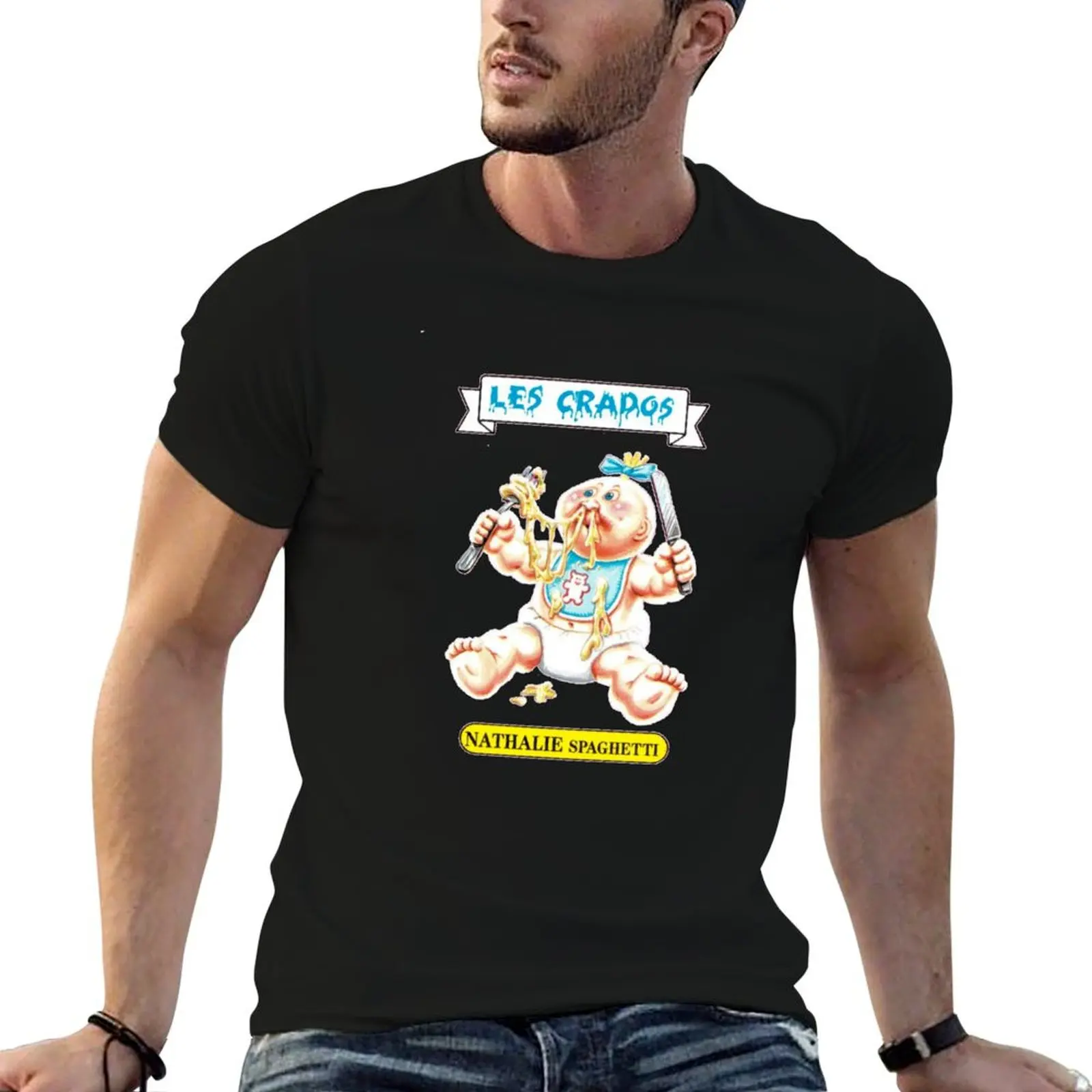 Camiseta The Crados - Nathalie SPAGHETTI para hombre, camisetas bonitas de anime, camisetas gráficas para hombre grandes y altos