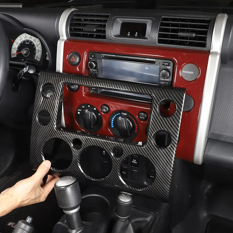 

Gao Ruying For FJ Cruiser 2007-2021 ABS Carbon Fiber Car Dashboard Navigation Panel Trim Cover Sticker Interior Car Accessories