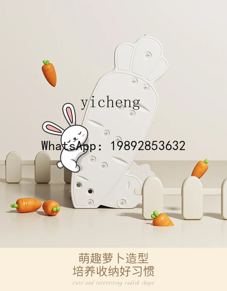 خزانة كتب للأطفال من AH، رف تخزين ذو سعة كبيرة، خزانة تخزين ألعاب أرضية مدمجة #6