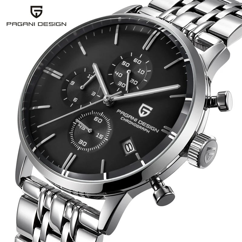 

2024 PAGANI DESIGN 2720K Men Quartz Watch Japanese VK67 Movement Stainless Steel Waterproof Chronograph Watch Relogio Masculino